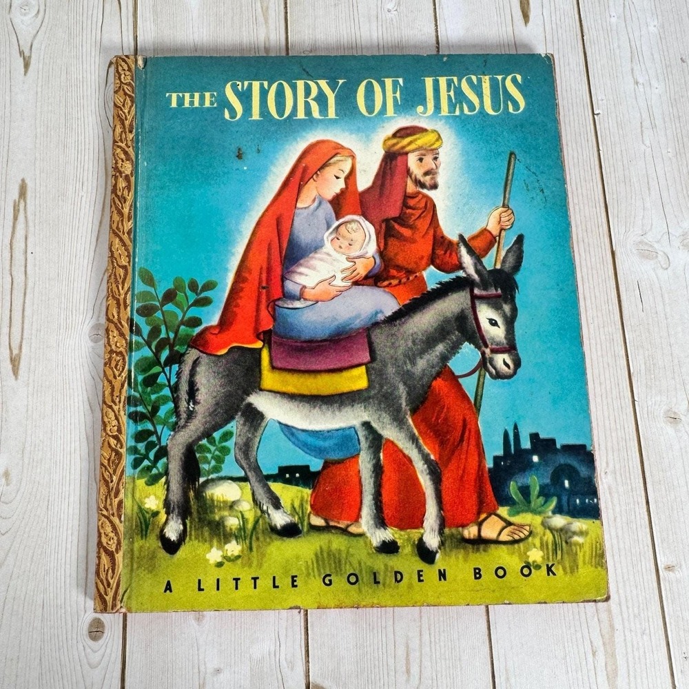 The Story of Jesus Beatrice Alexander 1946 Little Golden Book 2nd Printing Simon